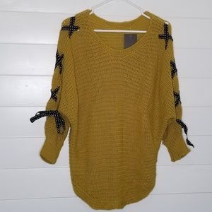 Ornella Paris Knit Ribbon Sweater S NWT